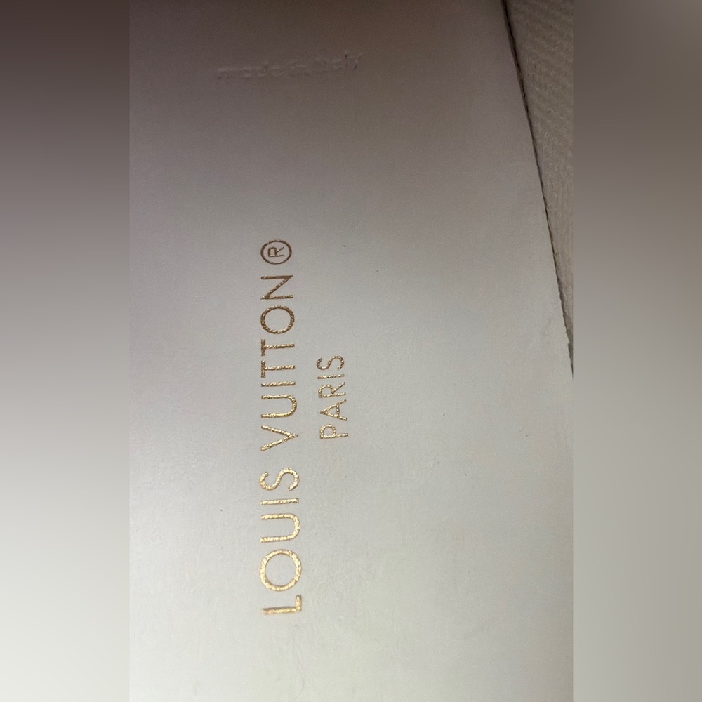 Louis Vuitton Denim and White Monogram Sneakers - Picture 12 of 12